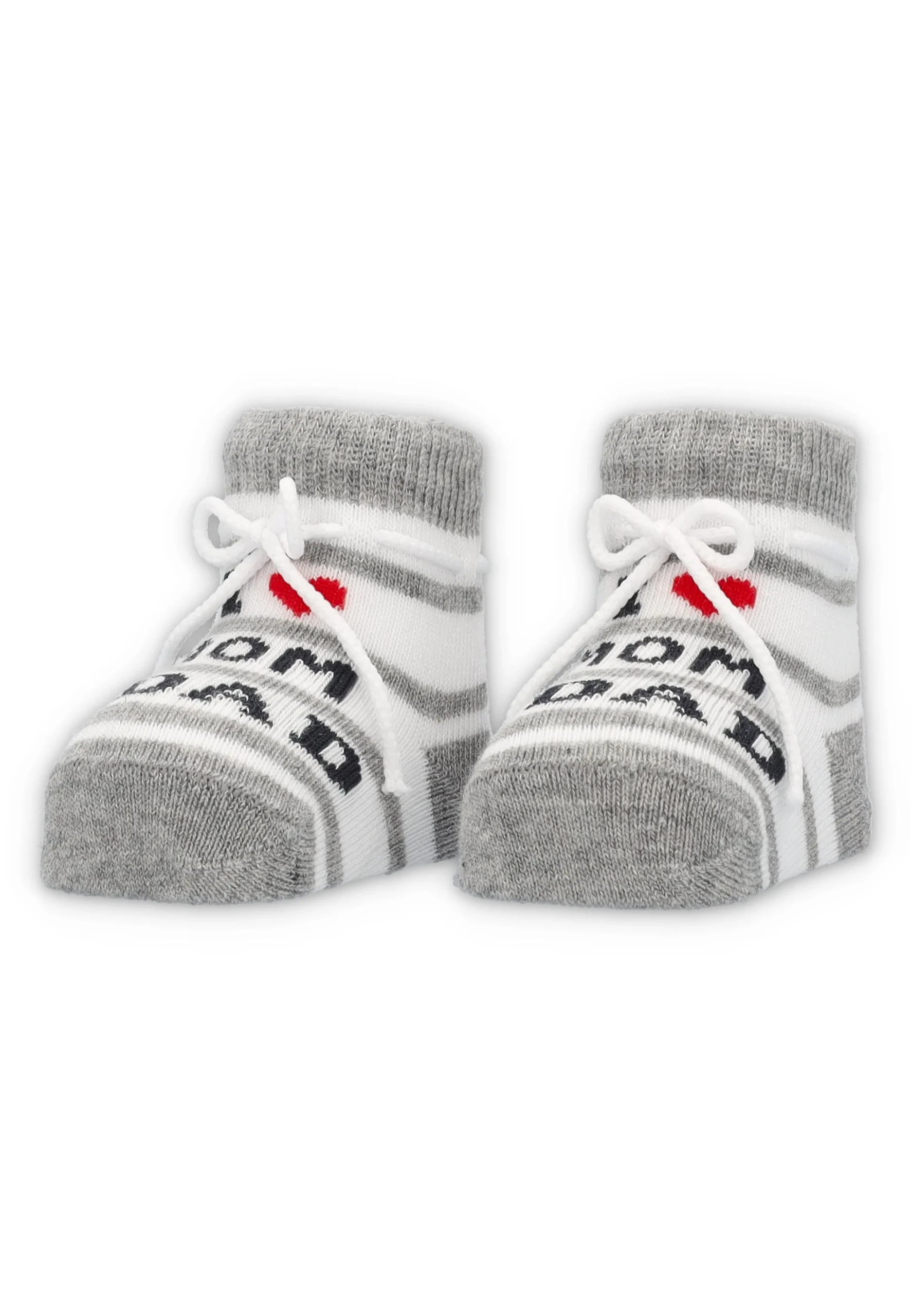 Scarpette neonato in filo Mafer con scritta