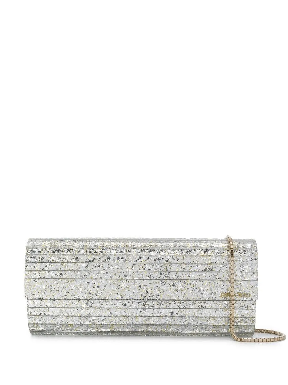 POCHETTE SWEETIE IN TESSUTO ACRILICO CON GLITTER GREZZI