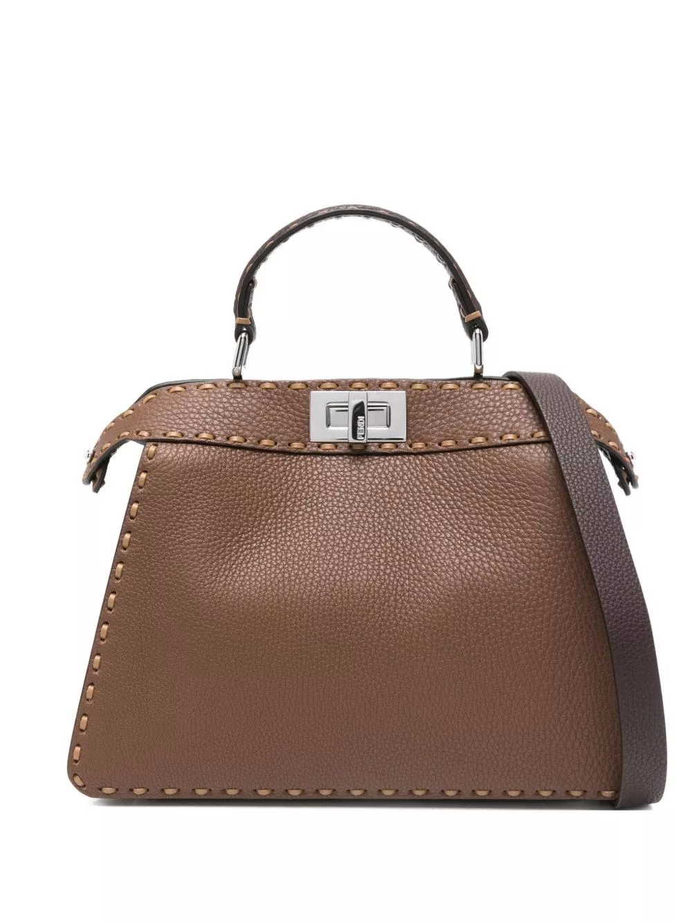 Borsa peekaboo iseeu piccola in pelle di Fendi