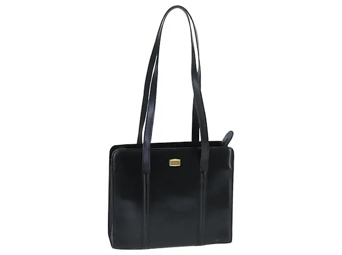 BALLY Borsa a Spalla in Pelle Nera e Oro Auth ti2301 Nero D'oro