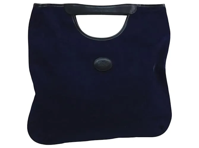Céline Borsa a mano di collaborazione Noevir in tela Macadam Celine, blu navy, autentica 98622