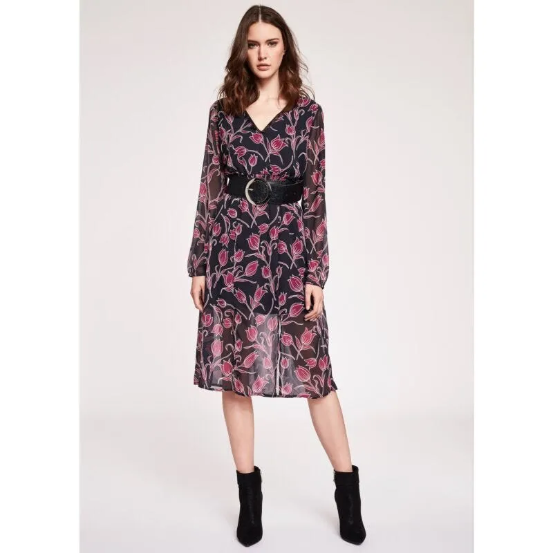 Abito midi stampato