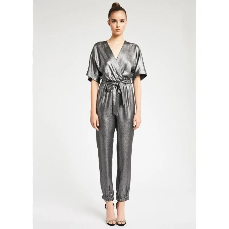 Tuta in tessuto lamé