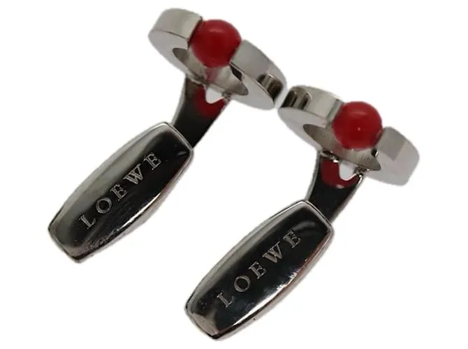 LOEWE Bracciali in metallo tono argento Auth 98157