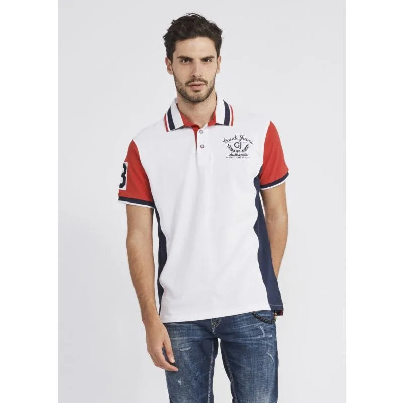 T-shirt polo color block