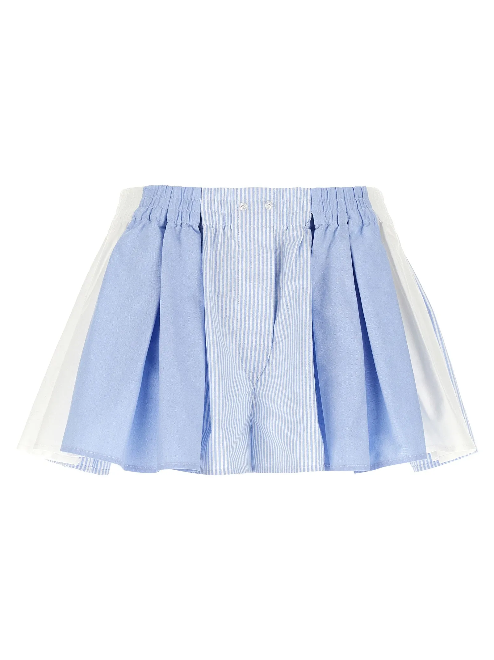 Pleated Boxer Bermuda E Short Blu