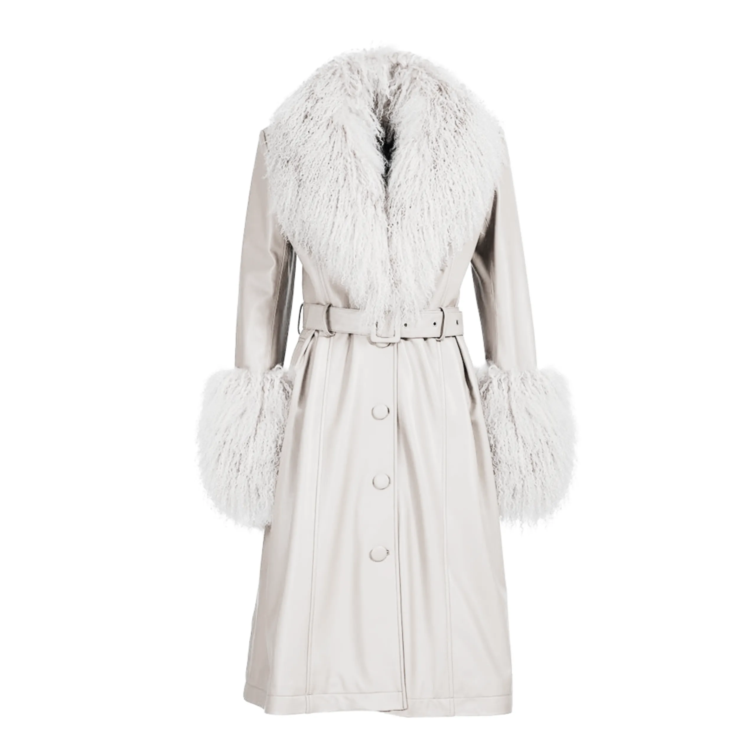 Cappotto Sac Bianco in Pelle