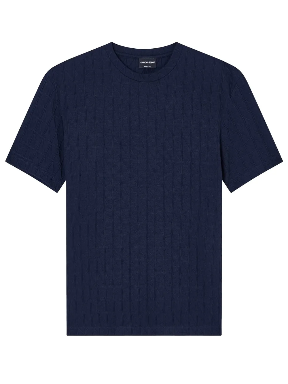 T-SHIRT GIROCOLLO IN MISTO VISCOSA E CASHMERE STRETCH ASV