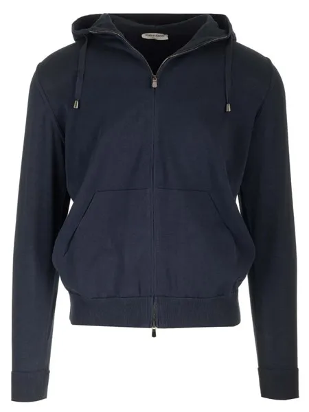 Al Duca D'aosta Uomo Felpa blu con zip