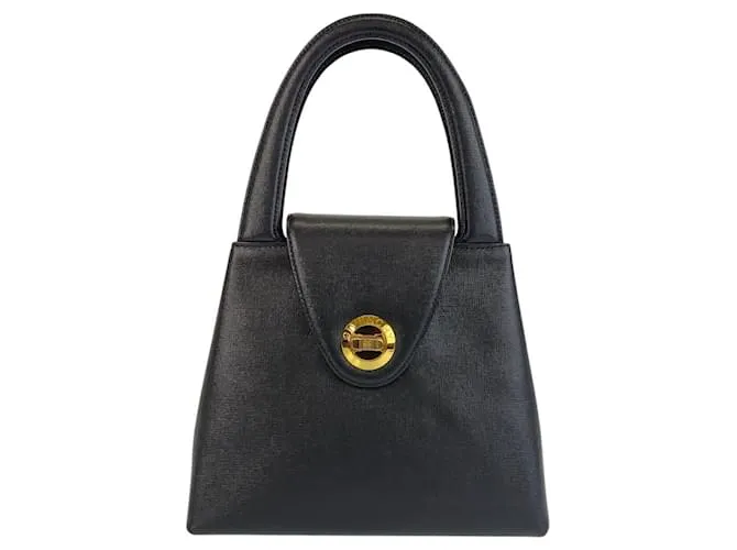 Borsa in pelle con logo circolare Givenchy Nero