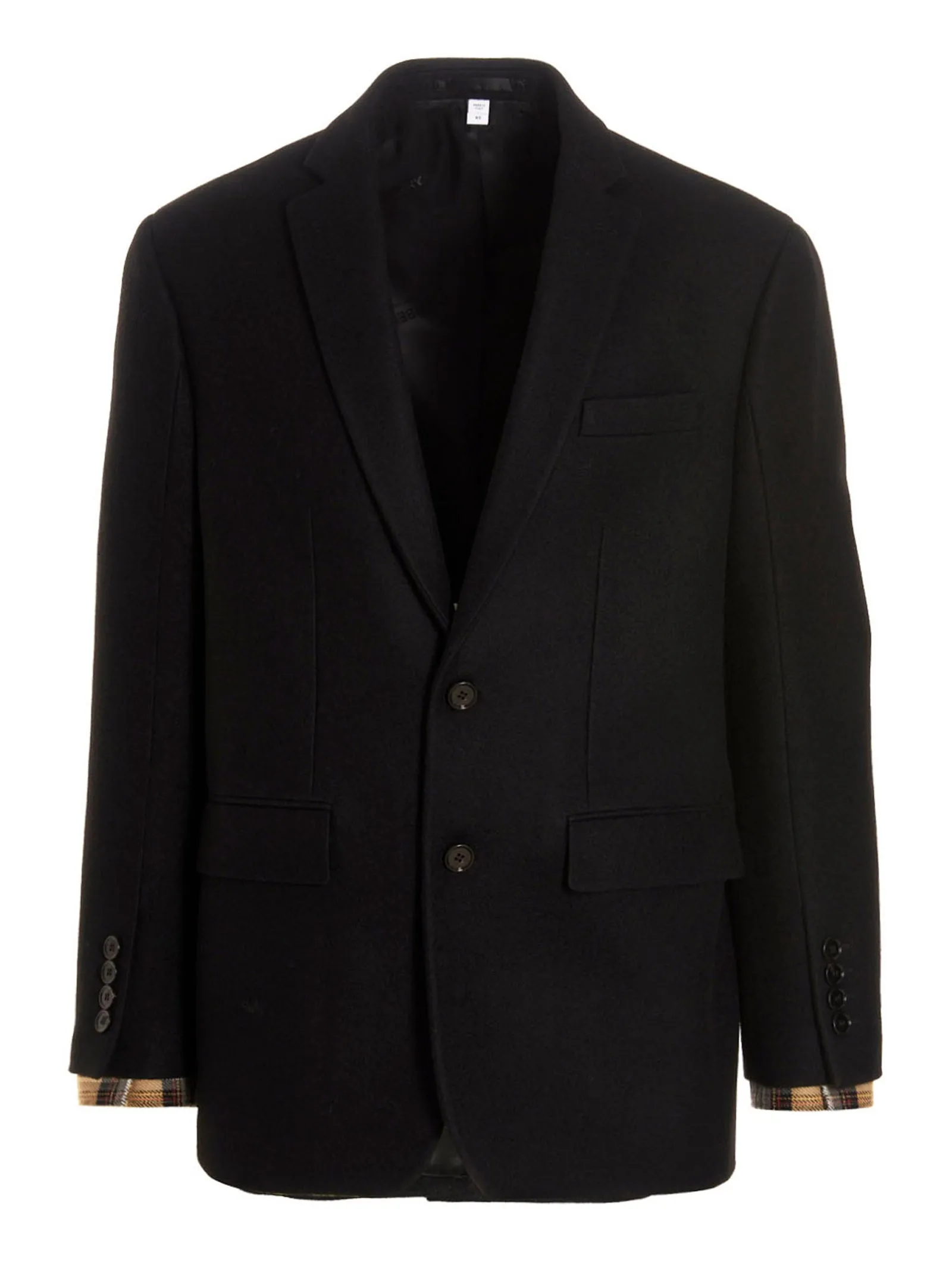 Wool Tailored Jacket Blazer Nero