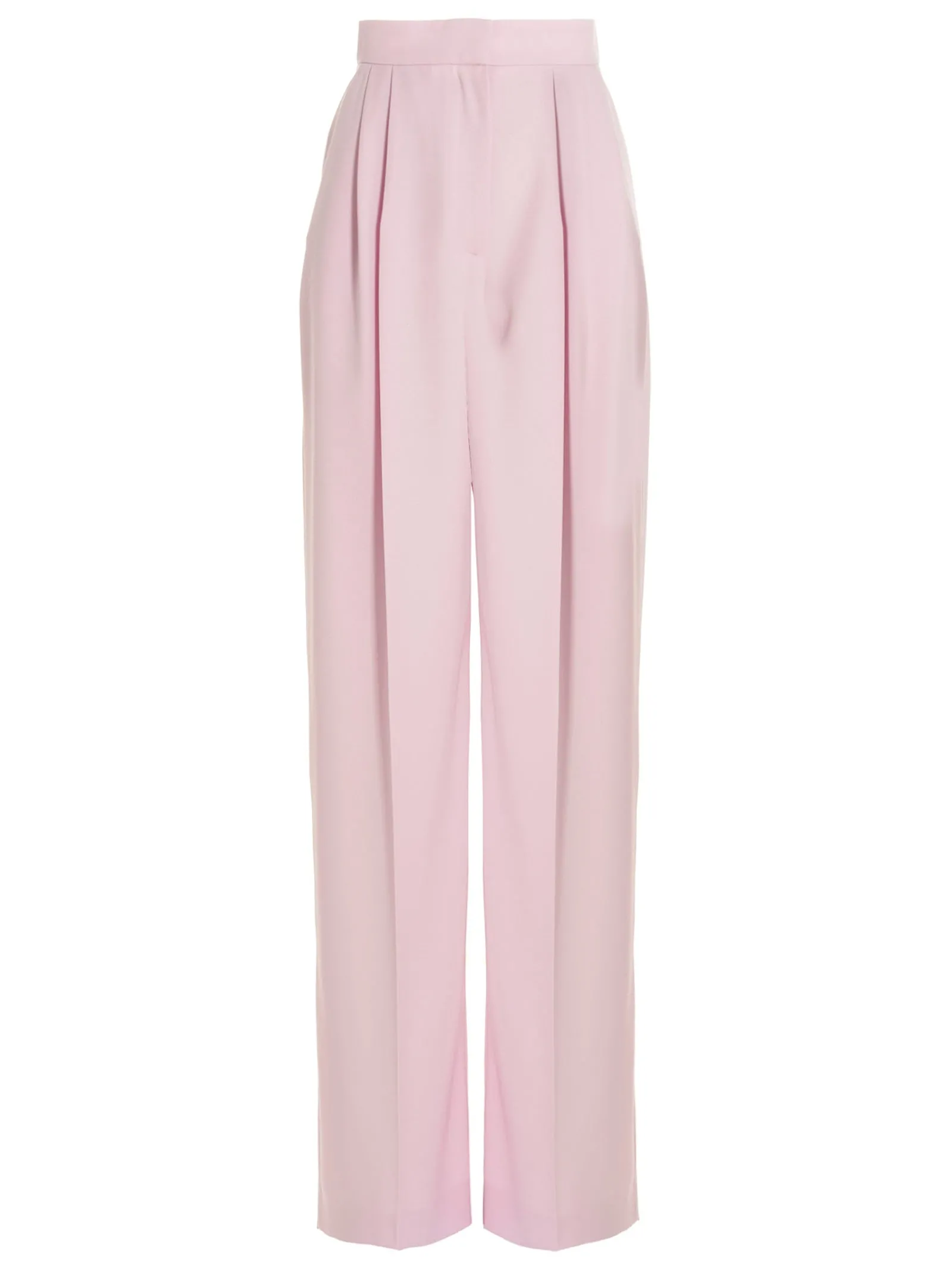 With Front Pleats Pantaloni Rosa