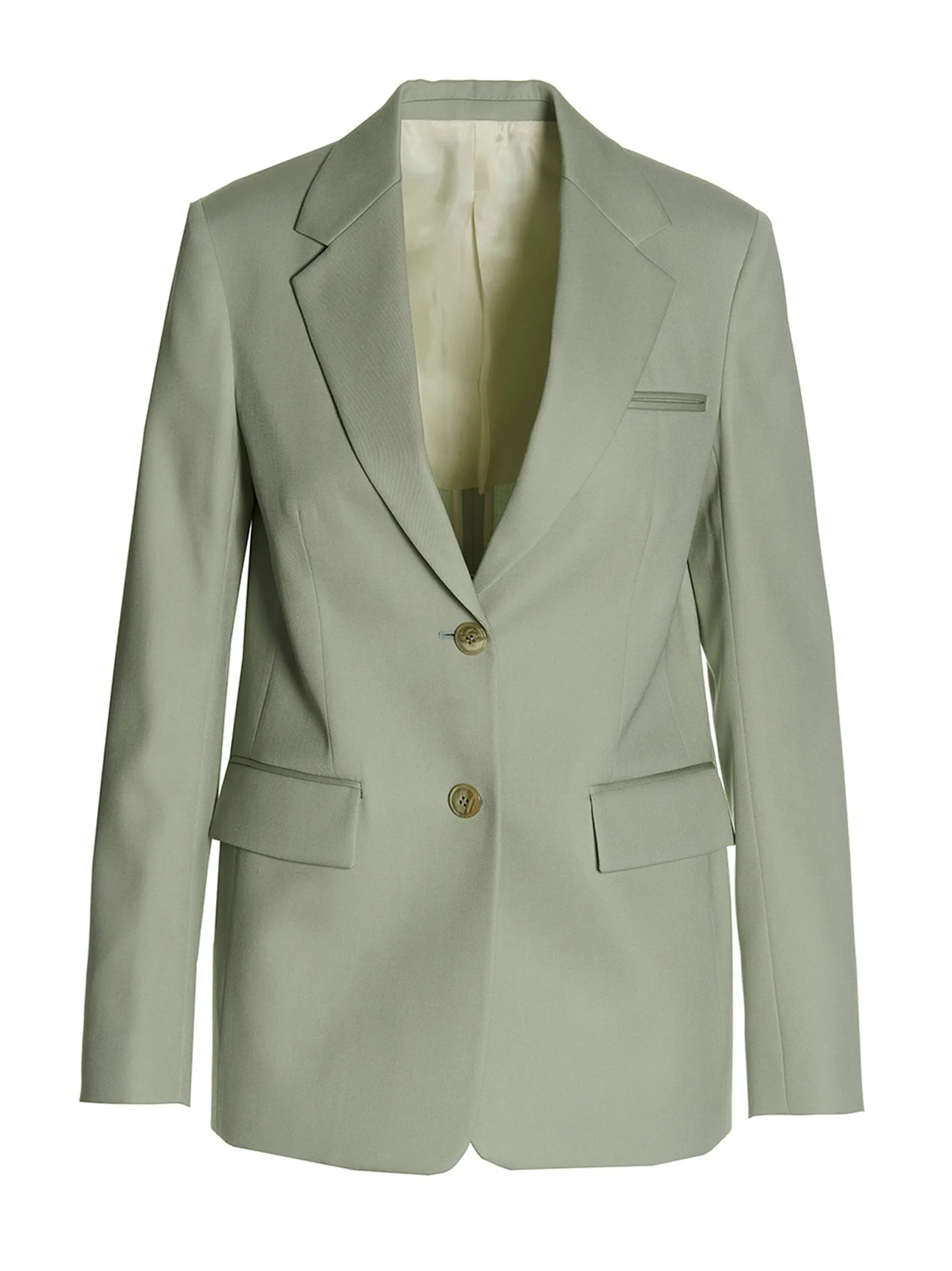 Wool Single Breast Blazer Jacket Blazers Verde