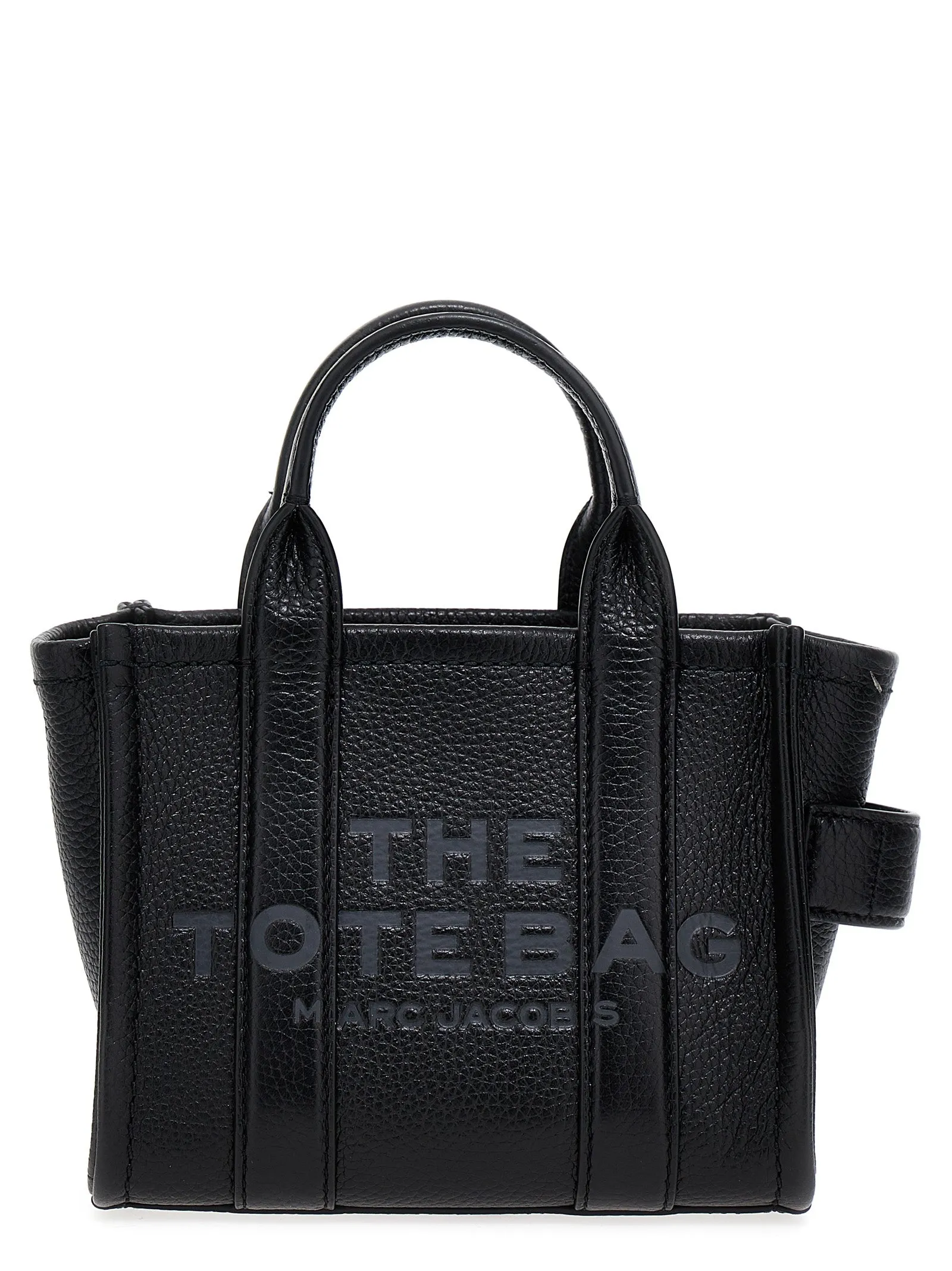 The Leather Micro Tote Tote Nero