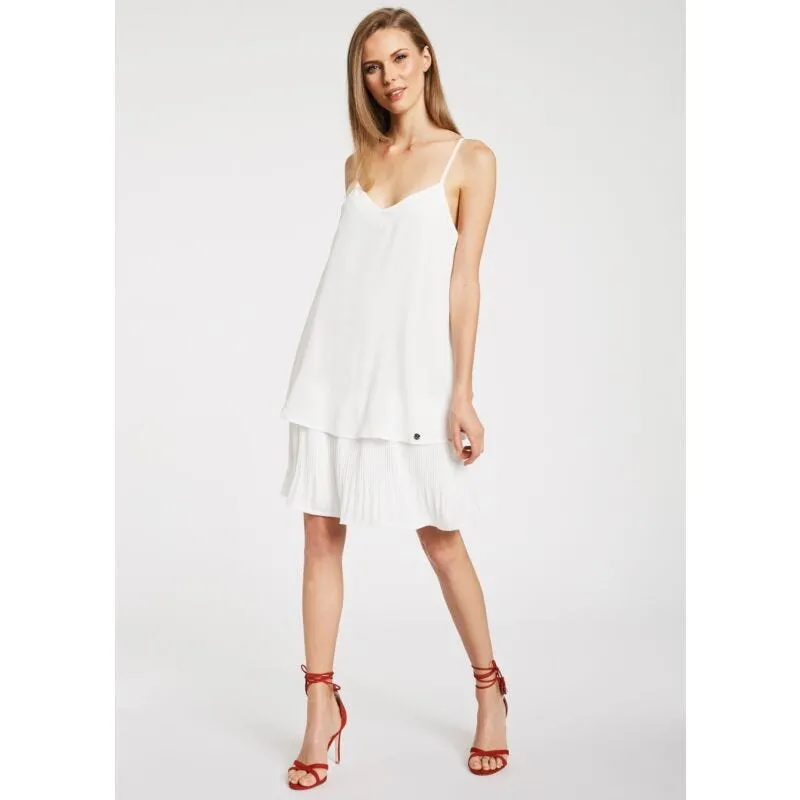 Abito corto con plissé