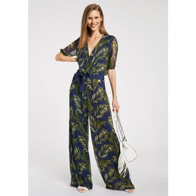 Tuta con pantalone palazzo