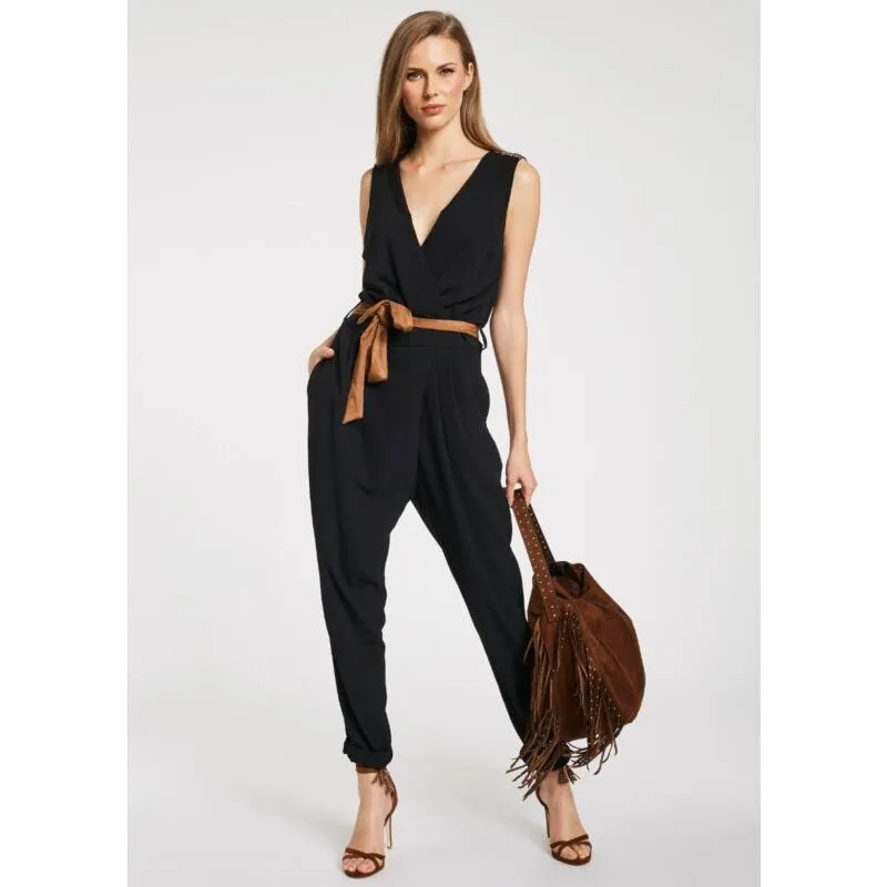 Tuta con scollo incrociato