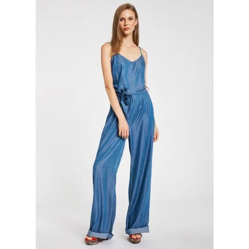 Tuta in denim lyocell