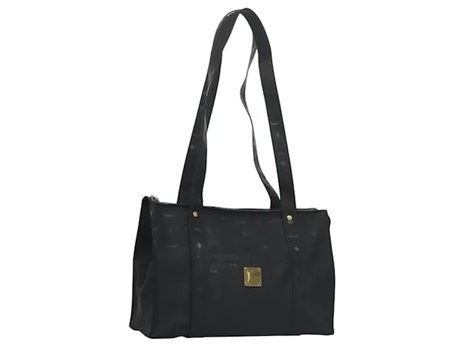 Borsa a spalla MCM Vicetos Logogram PVC Nera Auth SW023 Nero