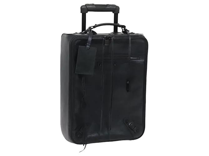 Valigia BALENCIAGA Pelle Khaki Auth mr1172 Cachi