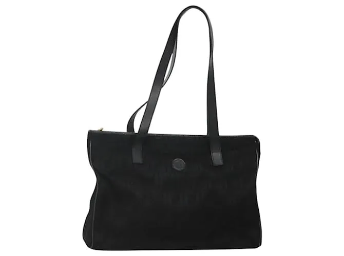 Borsa tote in tela Zucca FENDI oro nero Auth MX167 D'oro