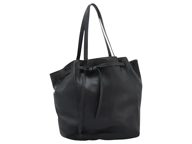 Céline Borsa Tote in pelle nera Auth 117256 Nero