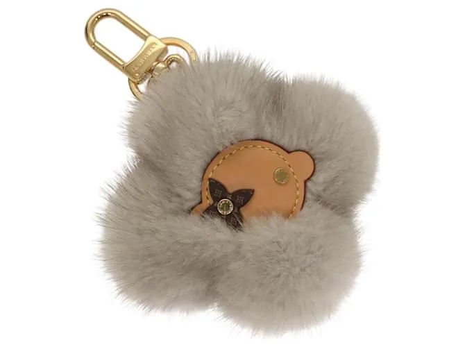 LOUIS VUITTON Vivienne Portachiavi Vivienne Charm Grigio M00894 Auth 121763A Marrone