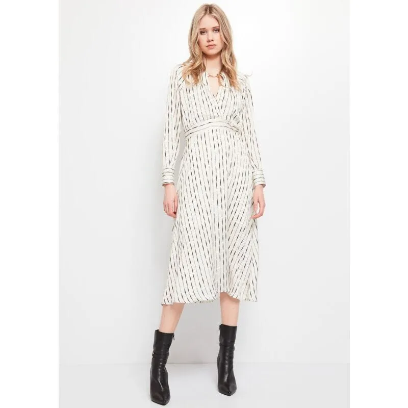 Abito con stampa a righe