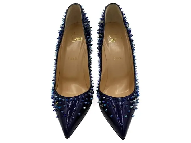 Christian Louboutin Décolleté in pelle con tacco a spillo di 12 cm Pigalle viola Porpora