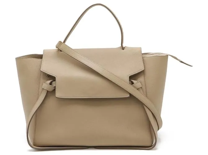 Céline Borsa a cintura in pelle Celine 2 in 1 Beige
