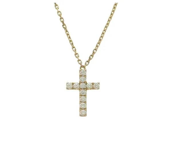 Collana in diamante croce simbolo in oro rosa 18K Cartier B7221800
