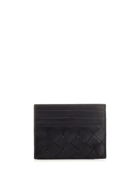 Bottega Veneta Donna Porta carte "intreccio" nero