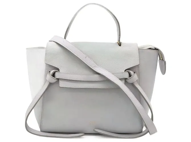 Céline Borsa a Cintura in Pelle Celine 2 in 1 189153 Blu Blu chiaro