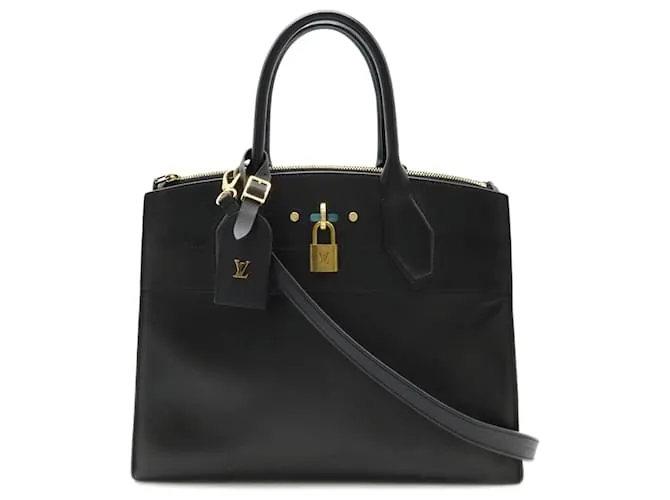 Borsa 2 in 1 City Steamer MM in pelle Louis Vuitton M51026 Nero