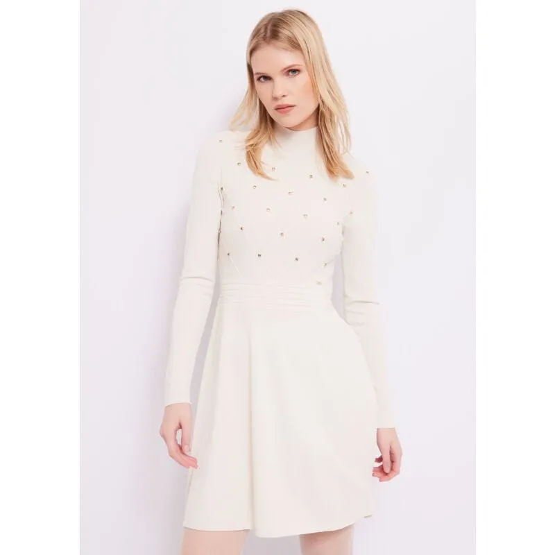 Abito corto con borchie