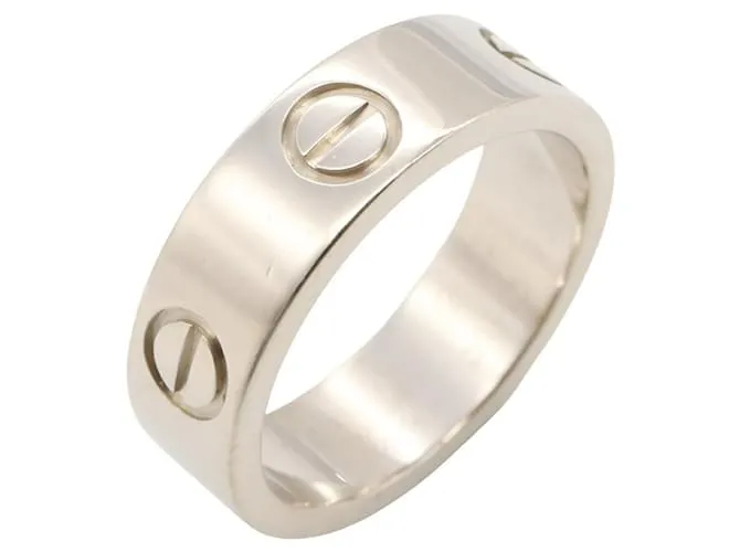 Anello Cartier Love Au750 Taglia 9 Argento