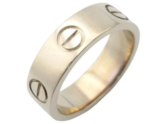 Anello Cartier Love in oro bianco Au750 misura 9,5 Argento