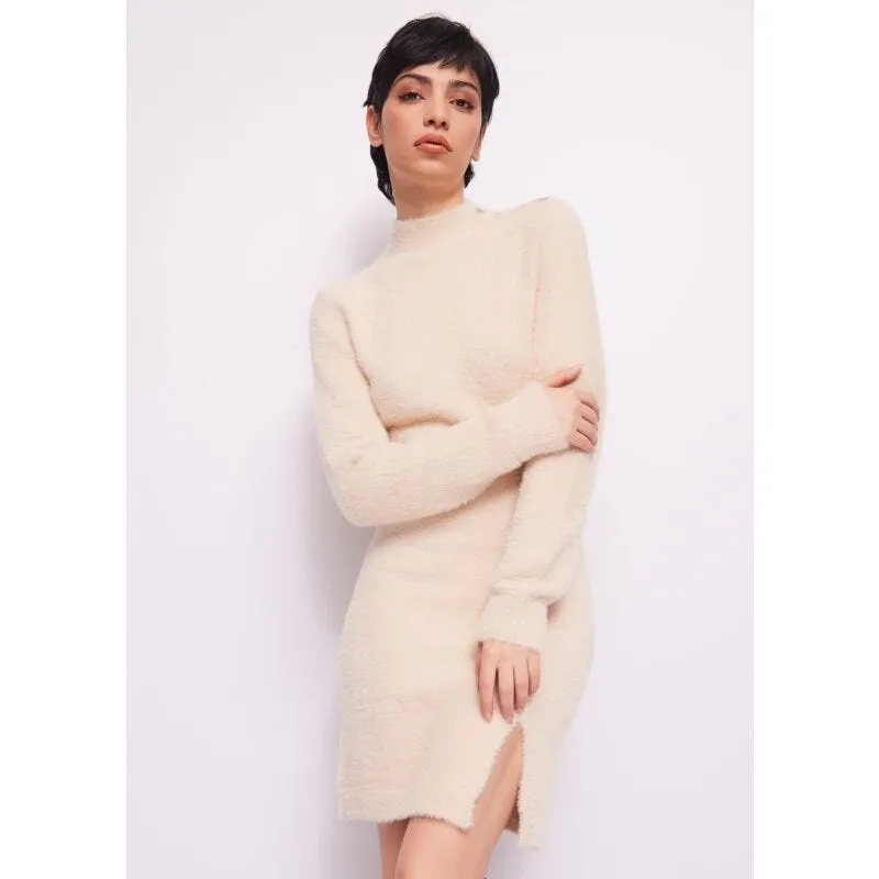 Vestito beige in filato