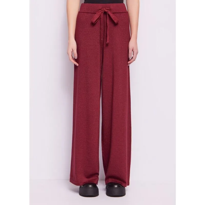Pantaloni in maglia lurex