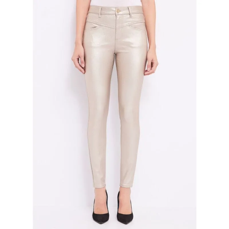 Pantaloni skinny laminati