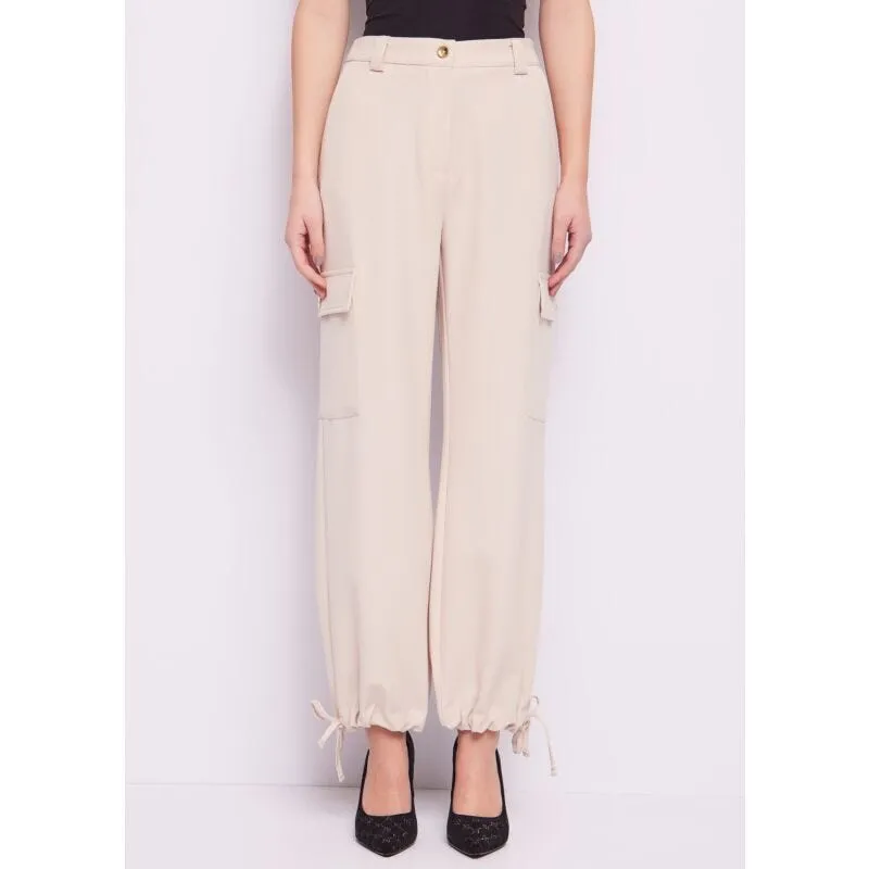 Pantaloni cargo beige