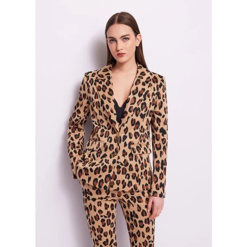 Blazer animalier jacquard