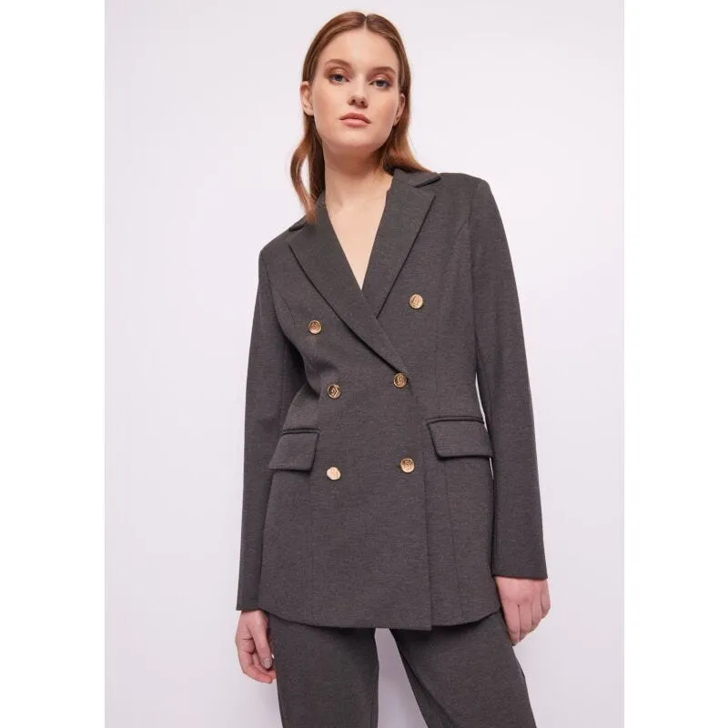 Blazer grigio doppiopetto