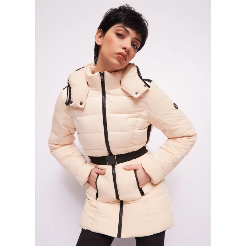 Piumino lungo in nylon