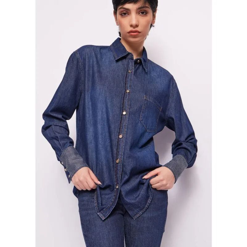 Camicia in denim di cotone