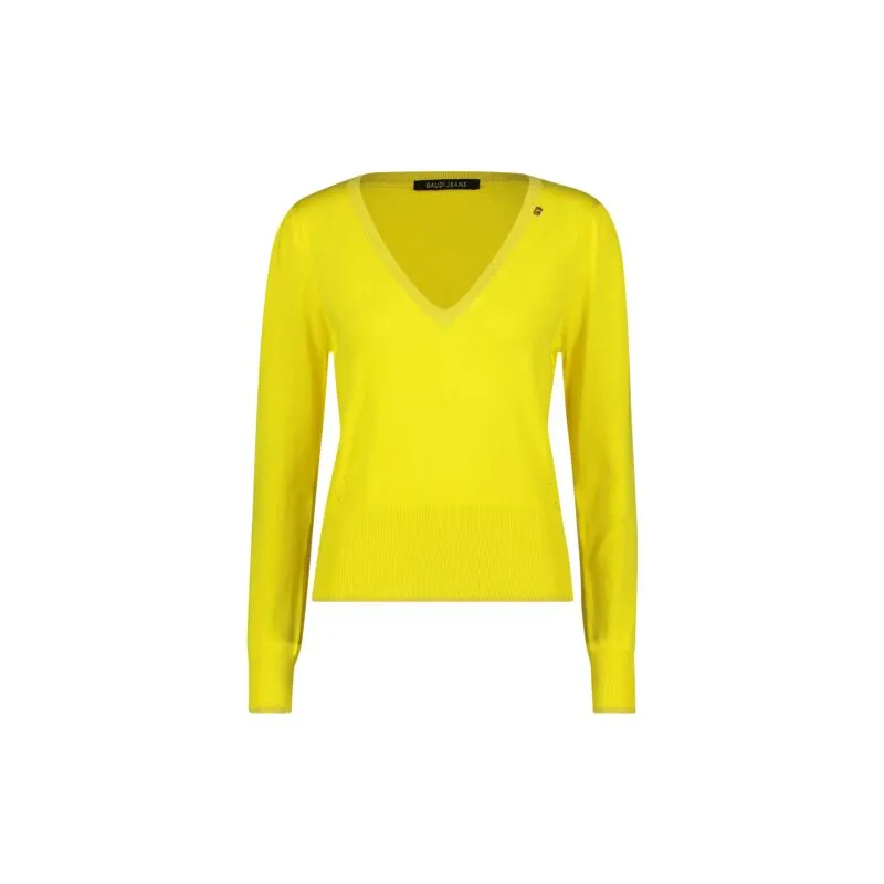 Maglia in filato giallo
