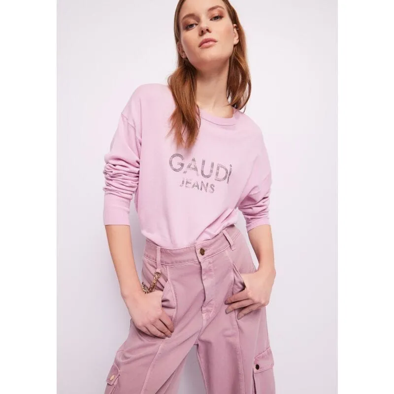 Maglia rosa con logo