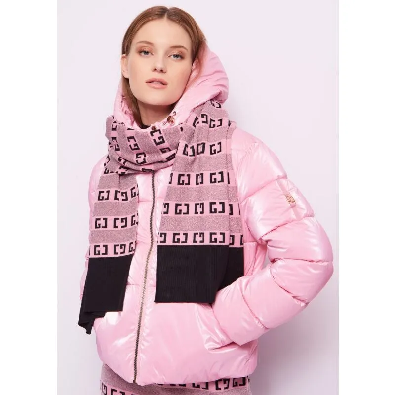 Sciarpa con logo jacquard