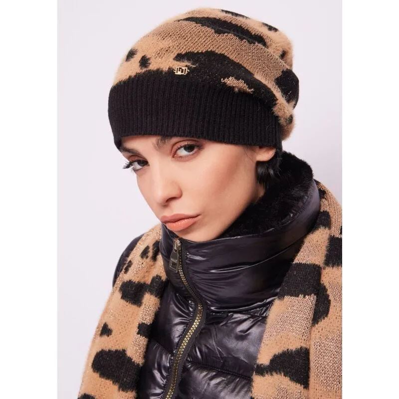 Berretto beanie animalier jacquard