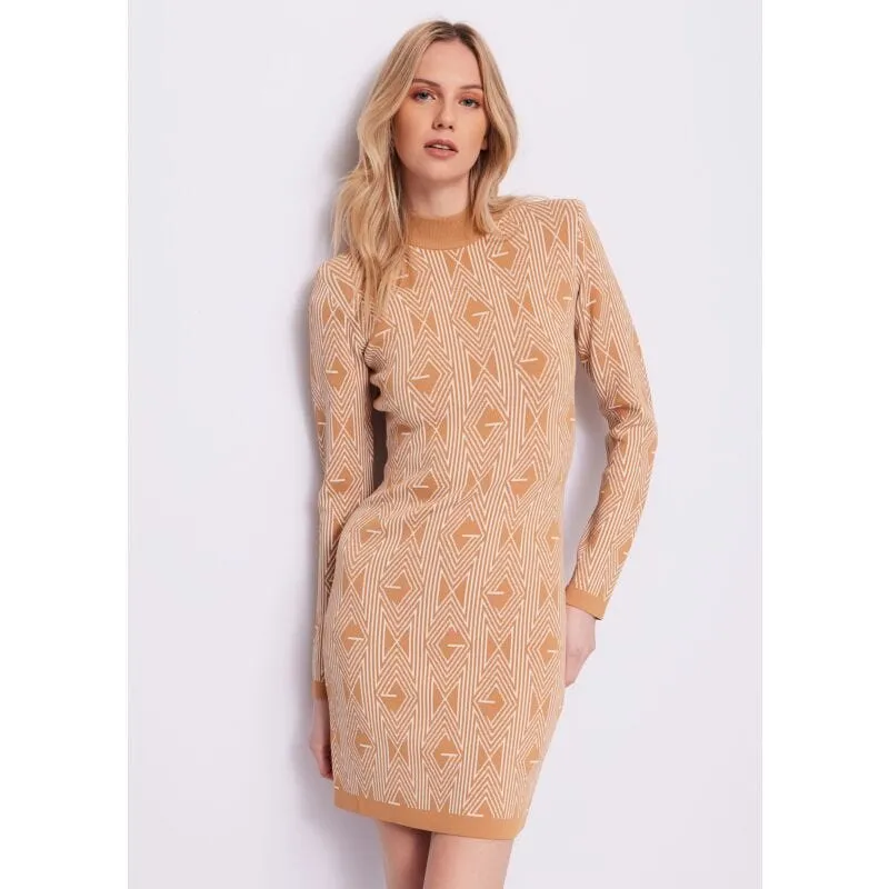 Mini abito in maglia jacquard